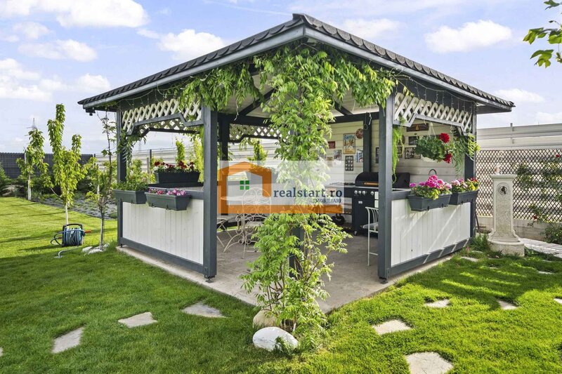 Codrii Vlasiei langa padure, vila P+Pod, 1500 mp teren, terasa 40 mp, complex securizat